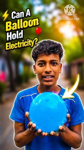 ⚡ Can A Balloon Hold Electricity? 🎈 #shorts #experiment