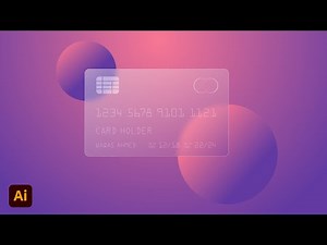 Glass Morphism Effect In Adobe Illustrator cc 2021 | Tutorial