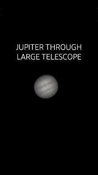 Amazing view of Jupiter through large telescope