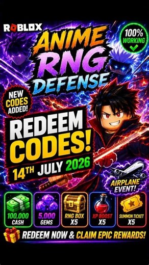 Roblox Anime RNG Defense Codes | Anime RNG Defense Redeem Codes