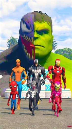 MINI SUPER HEROES IN DANGER , SUPER HEROES SAVES FROM VILLAIN #09#shorts​#gta5​#ironman