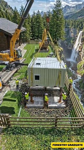 Hidden Mountain Cabin Bunker: Premium Modular Tech Core Build Timelapse 4K