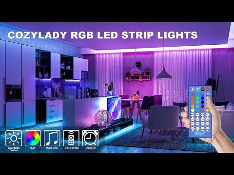 RGBIC Rainbow Color Changing RGB LED Strip Lights | Cozylady