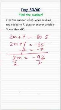 Day 30/60 | Linear Equation |GED Math #gedmath #linearequations #math8 #linearequationinonevariable