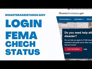 disasterassistance.gov Login / Fema / Check Status ⏬👇