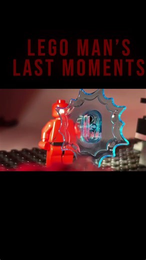 lego man fights robot lego stop-motion