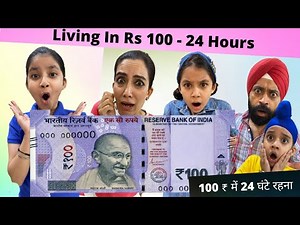 Living In Rs 100 - 24 Hours | Ramneek Singh 1313 | RS 1313 VLOGS