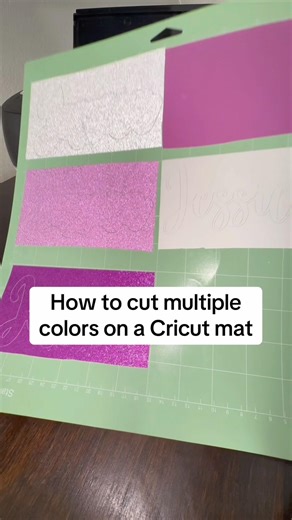 Learn how to cut multiple colors at once on a Cricut mat in this tutorial ￼Subscribe for more!