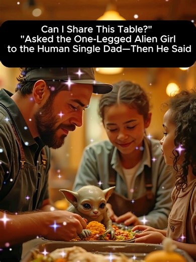 Can I Share This Table? Asked the One-Legged Alien Girl to the Human Single Dad-Then He Said | HFY Sci-Fi Reddit Stories #hfy #scifi #redditstories #foundfamily #humanity