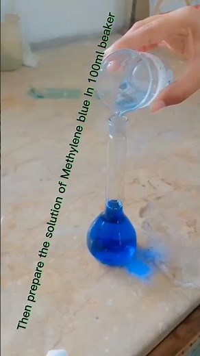 First step for the degradation & decolorization of dye for nanoparticles Pratical #gcwus by hafsa