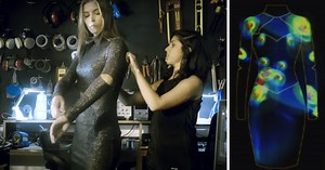 This dress shows how often women are touched without their consent