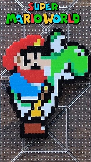 Pixel by Pixel: Creating the Iconic Mario & Yoshi Duo! 🎨🔥