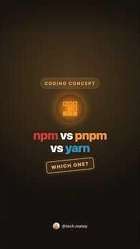 npm vs pnpm vs yarn — Which One Should You Actually Use?