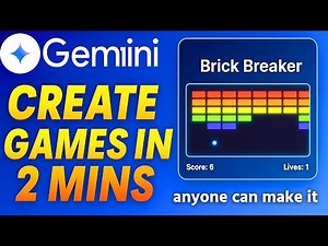 How To Create A Game With Google Gemini 2.5 in just 2 Minutes !