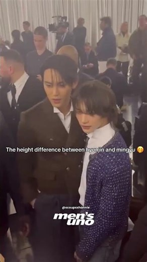 #mingyu#hyunjin MINGYU AND HYUNJIN HEIGHT DIFFERENCE 🤭☝️#scoupsxhannie#bangchanbg#현진#민규#svt#skz