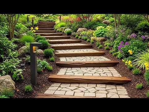 Garden Paths with a Twist Rubble vs Pavers for Imperfect Beauty