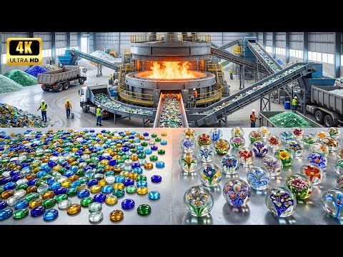 How Glass Pebbles and Paperweights Are Made in a Modern Factory | Full Process