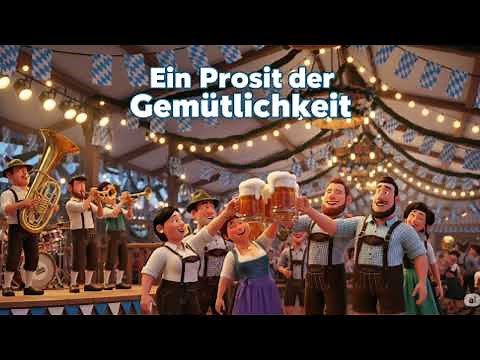 Ein Prosit der Gemütlichkeit 🍻 | Oktoberfest Lied – Bayerische Trinklieder & Blasmusik