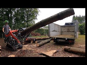 ABATTAGE D'ÉPICÉAS, MICROBULL ET BROYEUR FORST ,