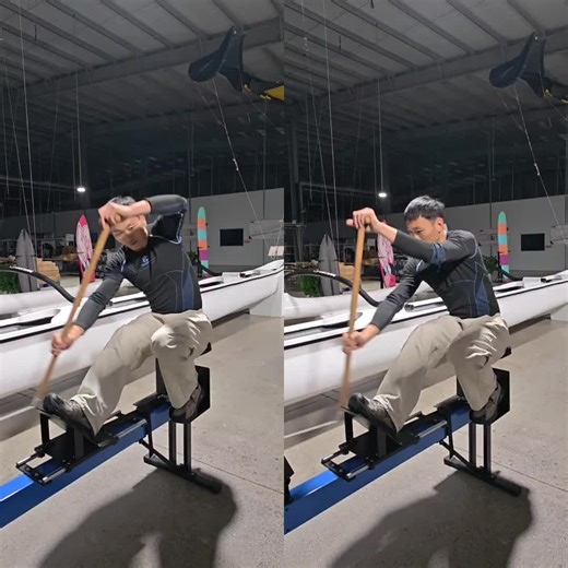 The left is our standard paddling technique, and the right is our upgraded version. Ideal for OC paddling, it reduces fatigue during long-distance trips and, most importantly, protects your rotator cuff effectively.