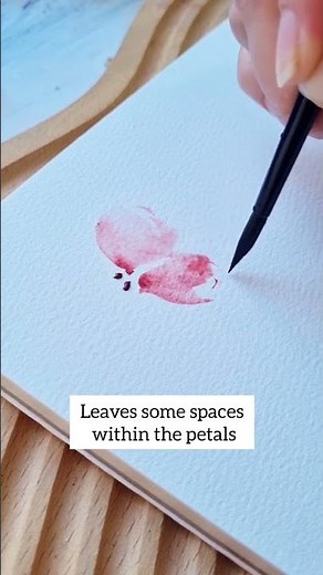 The easiest watercolor flower to paint