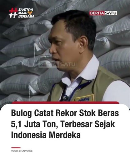 Bulog Catat Rekor Stok Beras 5,1 Juta Ton, Terbesar Sejak indonesia Merdeka #beritasatu