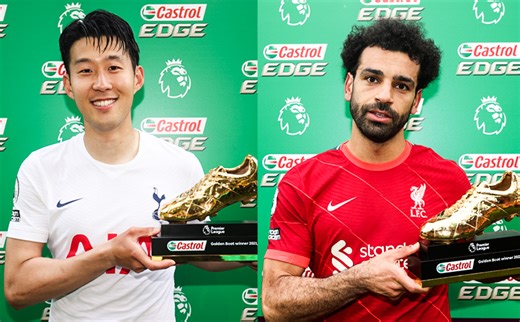 Son and Salah win 2021/22 Golden Boot award