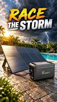 Solar Charging Race Against a Thunderstorm
