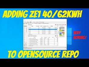 Adding ZE1 40/62kWh EV-CAN to database file w/ Kvaser database editor