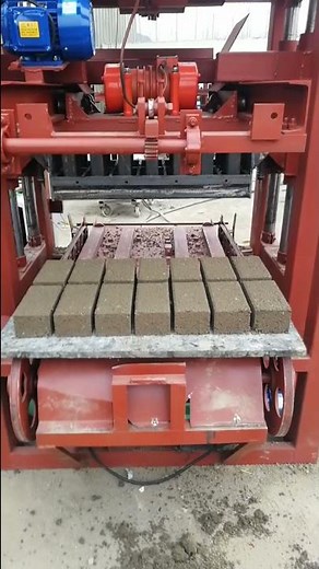 semi automatic concrete block making machine for cabro paving solid bricks and blocks #blocks