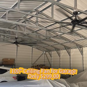 🏠 Smarter Garage Solution: Stay cool and comfortable with our massive 100" ceiling fans! 💡 Control the temperature, elevate your smart home game. 👉 Get Yours Today! https://parrotuncle.com/ #SmartHomeEssentials | Parrot Uncle US