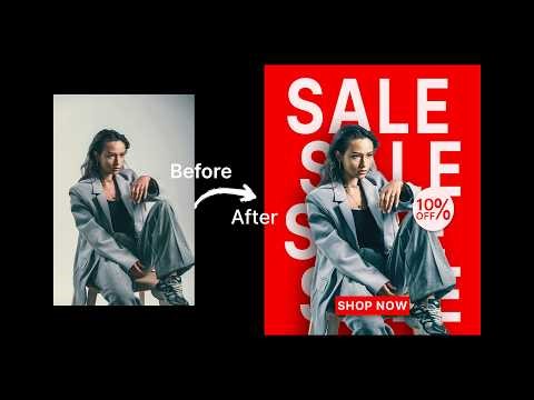 Fashion Poster Design Tutorial | Modern Poster Design in Photoshop
