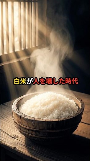 白米が人を壊した時代🍚🍚#江戸時代 #脚気 #白米 #歴史の闇 #日本史