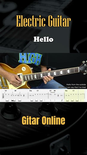 Hello - Adele - Guitar Instrumental Cover + Tab #guitarlessons