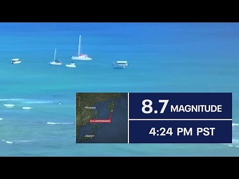 California under tsunami watch; Hawaii under tsunami warning