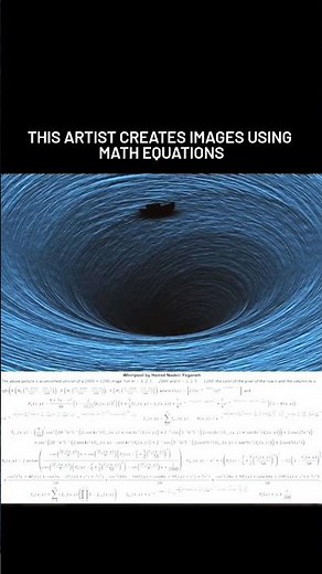He paints with equations — not brushes! The man who turned math into masterpieces!😮#Shorts #viral