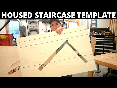How to Make Tread/Riser Router Template for a Housed Staircase