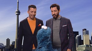New show idea: Property Monsters Little bit of real estate and a lot of cookies. What do you think, Property Brothers HGTV? Drew Scott Jonathan Silver Scott | Sesame Street