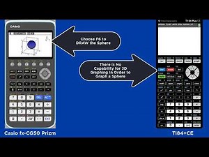 Activity 25: Graphing a Sphere w/Casio fx-CG50 Prizm vs. TI84+CE Graphing Calculators