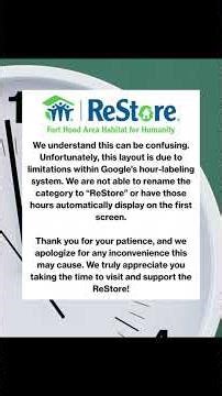 ReStore Hours Explained