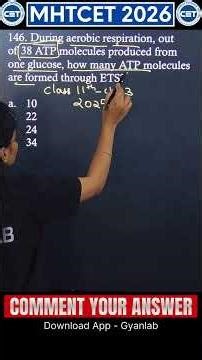 #146 MHTCET 2026 | PYQs Series | Gyanlab | Anjali Ma'am - Bsc Nursing #biology #mhtcet #gyanlab