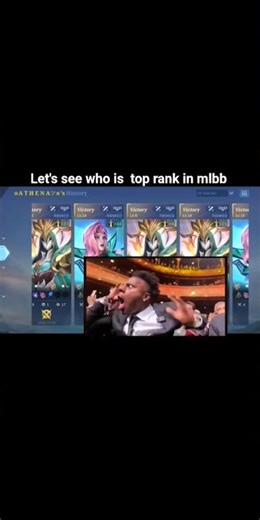 let's see who is top rank in mlbb #mlbbshorts #mlbb