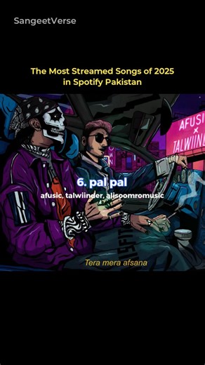 SangeetVerse on Instagram: "Top 10 Tracks in 2025 on Spotify Pakistan"