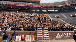 Another “Pride Member for a Day” in the books. Thank you all current and future Tennessee students for joining us today for the Orange & White game! 650 musicians playing Rocky Top!! | The University of Tennessee Bands - Pride of the Southland Band