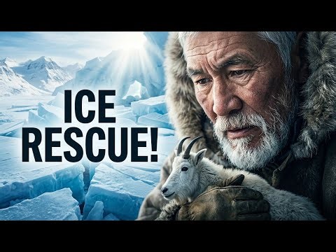 The Most Dangerous Goat Rescue Ever: Lion vs Wolves on Ice