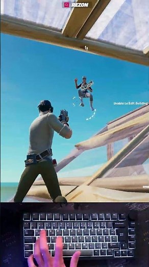 Fortnite 1v1 ASMR Keyboard Cam POV ⌨️