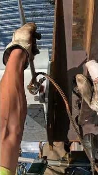 Connecting on a high rise in denver #union #ironworker #construction #highrise #bluecollar