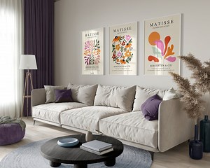 Matisse Print Set of 3, Matisse Wall Art, Matisse Colorful Print, 3 Piece Wall Art, Matisse Cut Outs, Museum Poster, Exhibition Poster Set - Etsy