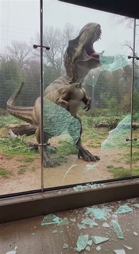 What the—?! T-Rex Smashes Zoo Glass 😱🦖