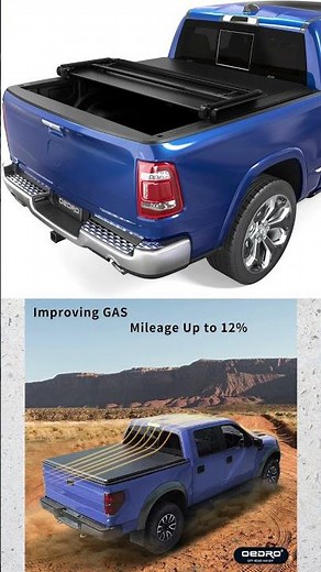 Enhance Your Dodge Ram 1500's Bed with OEDRO Soft Trifold Tonneau Cover (2009-2023)!